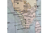 India Map, Canvas Wall Art, Pin Board Map World Vibe Studio 