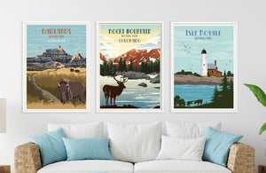 Isle Royale National Park Poster, Michigan, National Park Prints, Unframed Map World Vibe Studio 