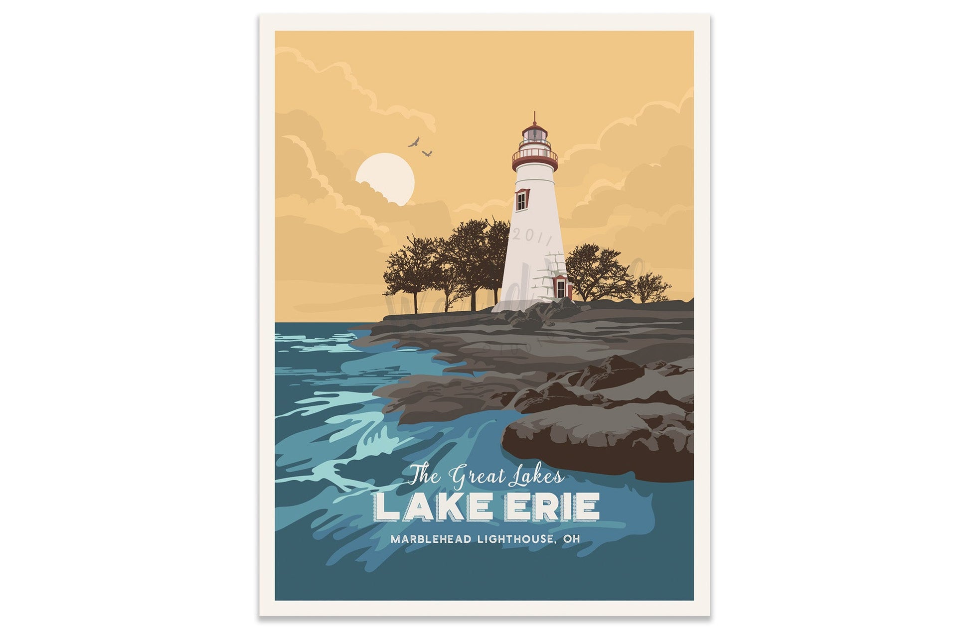 Lake Erie, United States - Lake Essentials - Life Is Better at The Lake - Lantern Press Artwork (16x24 Giclee Gallery Print, Wall Decor Travel Poster)