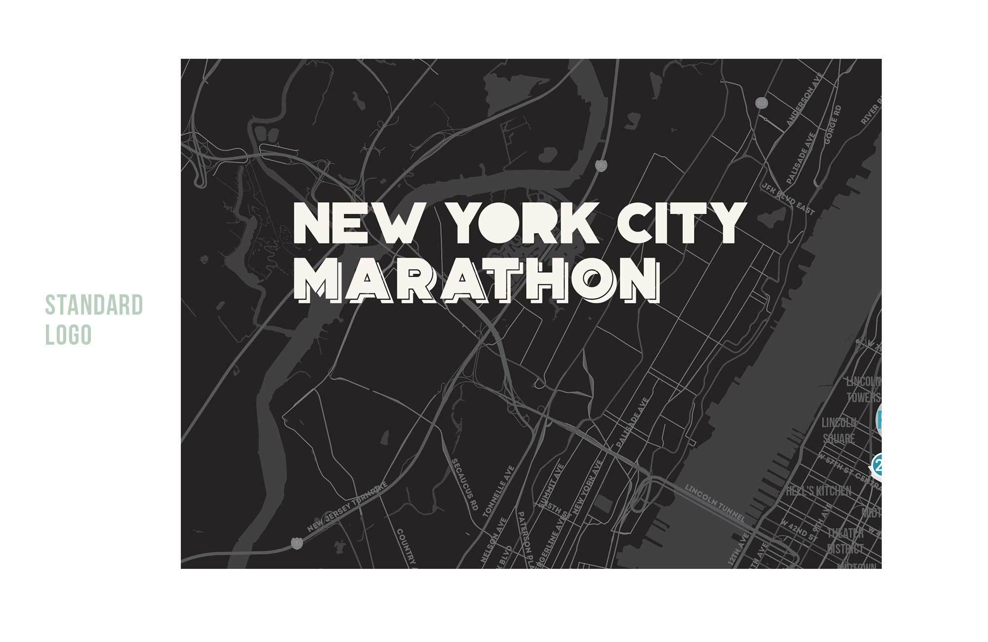 New York Marathon Map Canvas, Many Sizes Map World Vibe Studio 