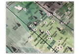 National Parks Map, Foam Mounted, Push Pin Board Map World Vibe Studio 