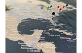 North America Canvas Map, Push Pin Wall Map Map World Vibe Studio 