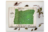 Oregon State Parks Map, Hiker Gifts Map World Vibe Studio 
