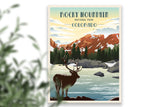 Rocky Mountain National Park, National Park Poster, Unframed Map World Vibe Studio 