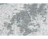 New Hampshire 4000 Footers, Includes 3000 and 2000 Footers, Poster, Many sizes Map World Vibe Studio 
