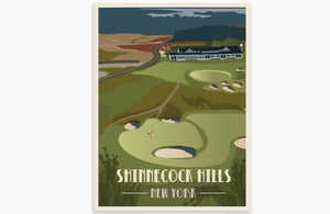 Shinnecock Hills Golf Club Poster, New York Golf Club, Unframed Map World Vibe Studio 