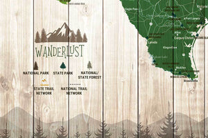 Texas Map, State Park Map of Texas Map World Vibe Studio 