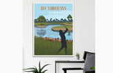 TPC Sawgrass Golf Poster, Florida, Golf Clubs of America, Unframed Map World Vibe Studio 