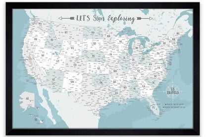 USA Map Modern