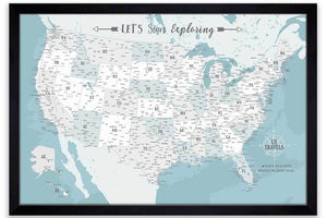 USA Map Modern