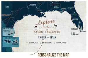 National Trails of USA, Poster Map World Vibe Studio 