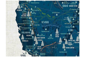 National Trails of USA, Poster Map World Vibe Studio 