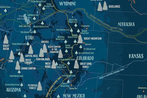 National Trails of USA, Poster Map World Vibe Studio 