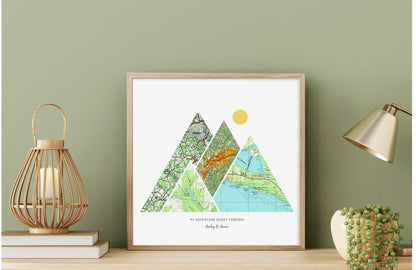 Valentines Day Gift For Husband, Romantic Valentines Day Gift For Him, Vintage Map Scans Map World Vibe Studio 