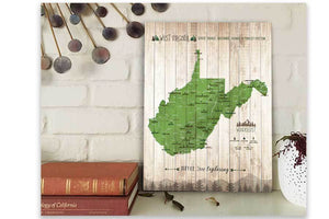 West Virginia State park Map Map World Vibe Studio 
