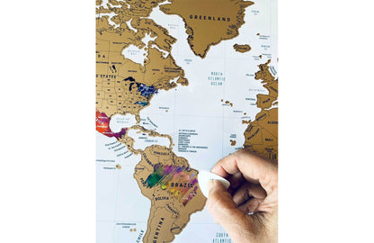 Scratch off World Map, World Map Poster, 16X24 Inches Map World Vibe Studio 
